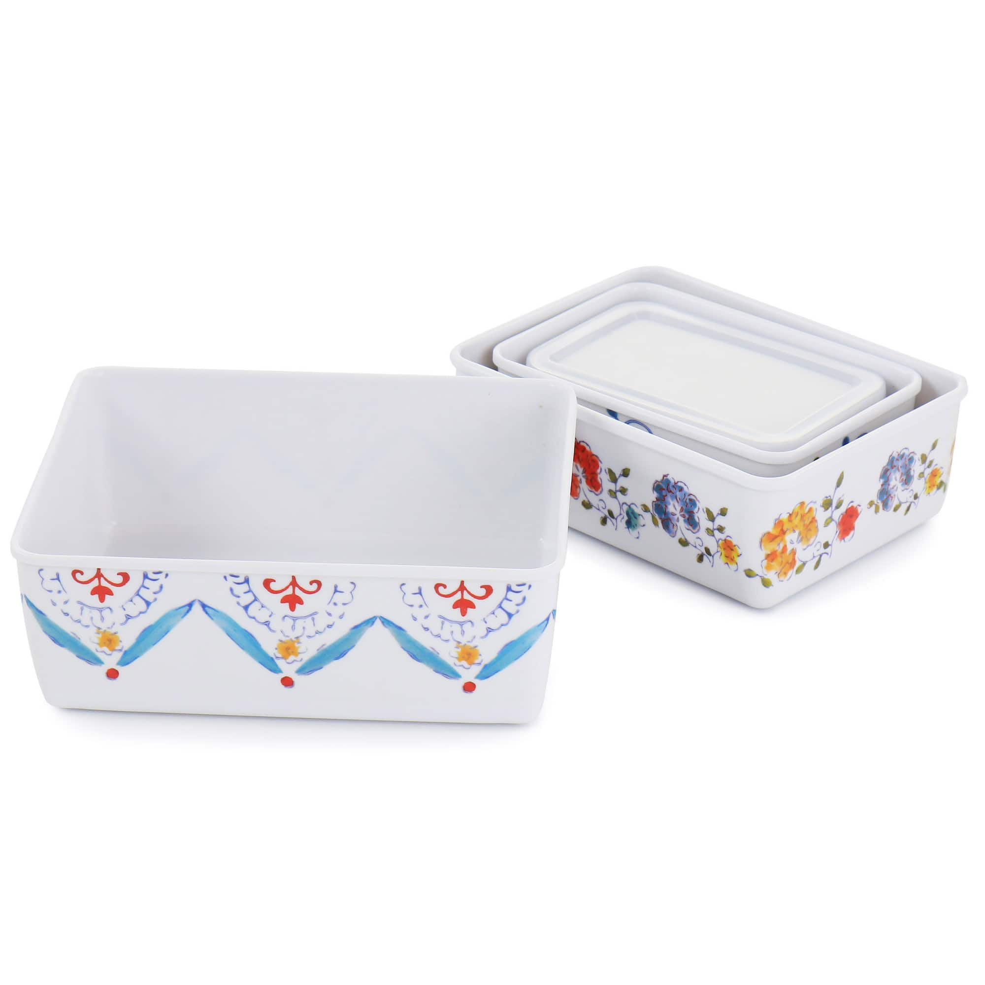 Gibson Home® 8-Piece Anaya Rectangular Nesting Food Storage Set